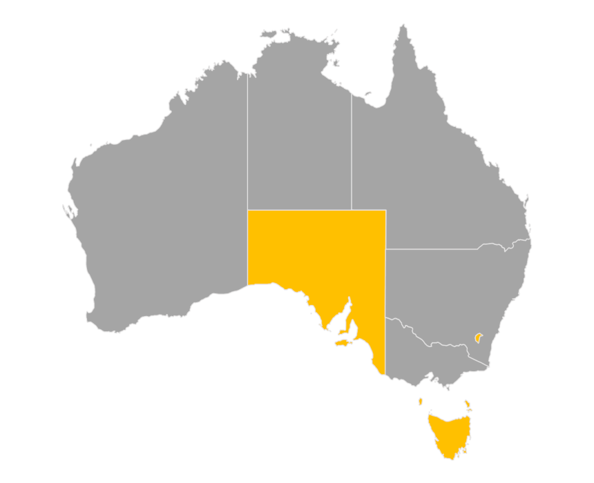 Download editable map of Australia