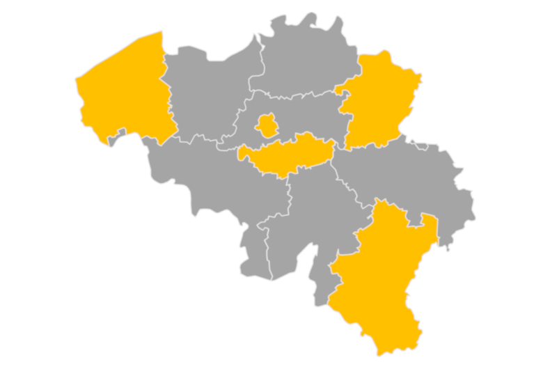 Download editable map of Belgium