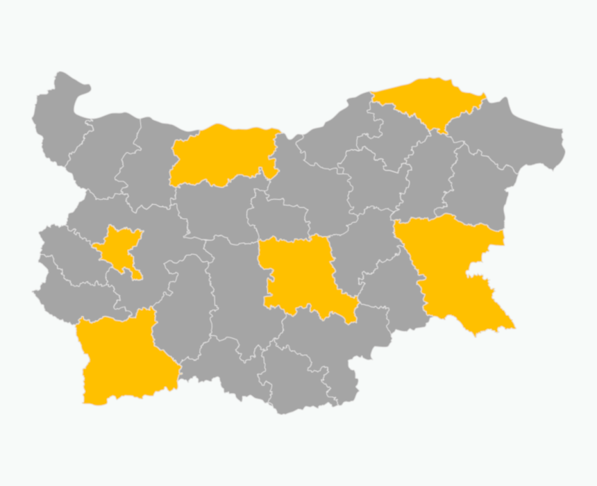 Download editable map of Bulgaria