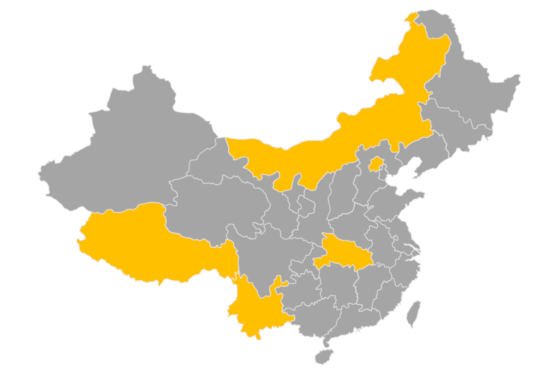 Download editable map of China