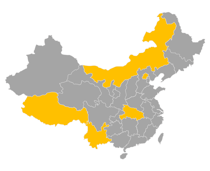 Download editable map of China