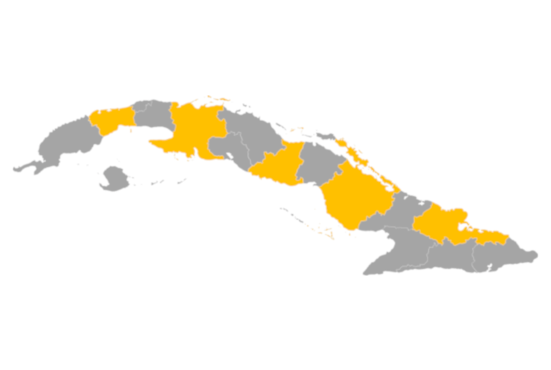 Download editable map of Cuba