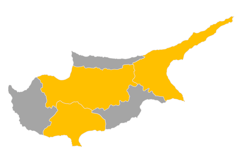 Download editable map of Cyprus