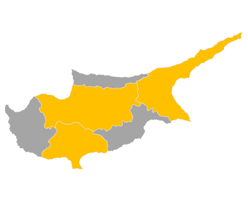 Download editable map of Cyprus