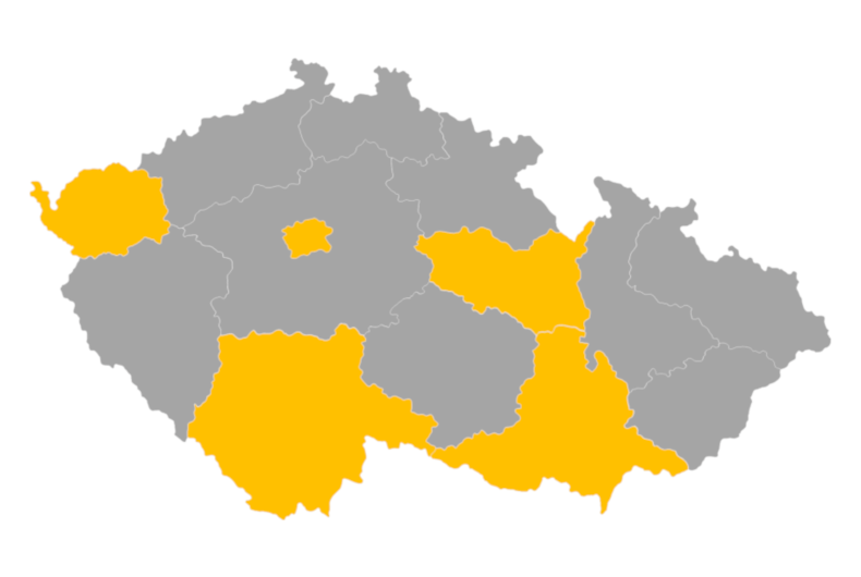 Download editable map of Czech