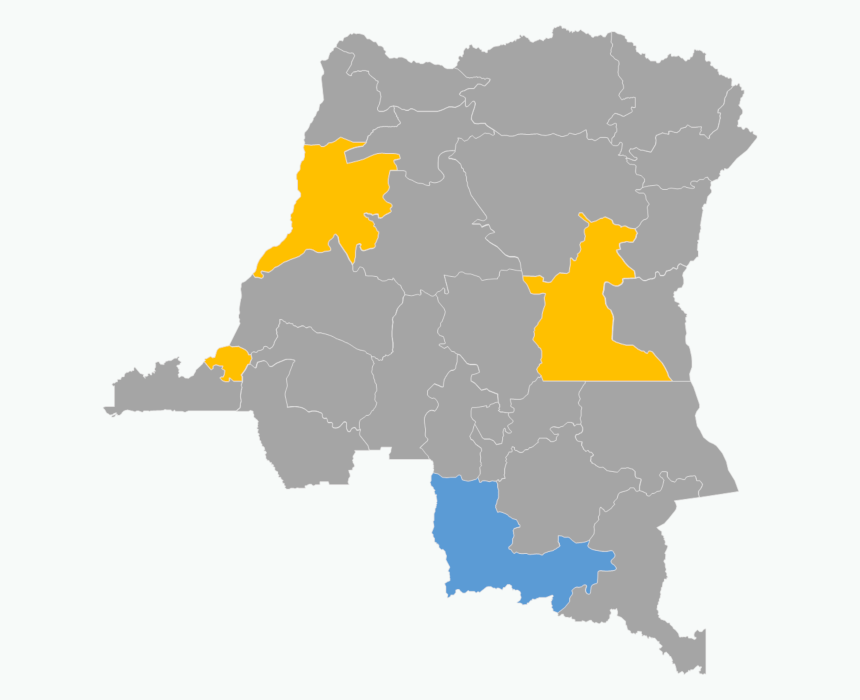Download editable map of Democratic Republic of Congo