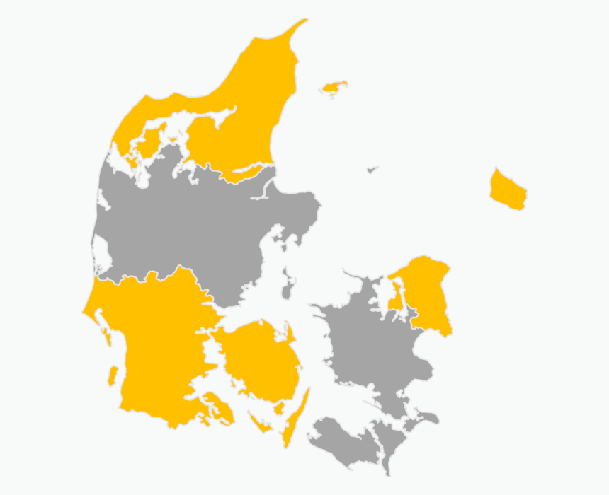 Download editable map of Denmark