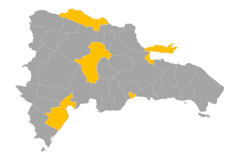 Download editable map of Dominican Republic