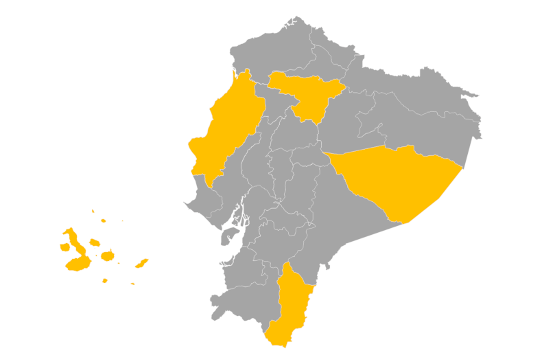 Download editable map of Ecuador