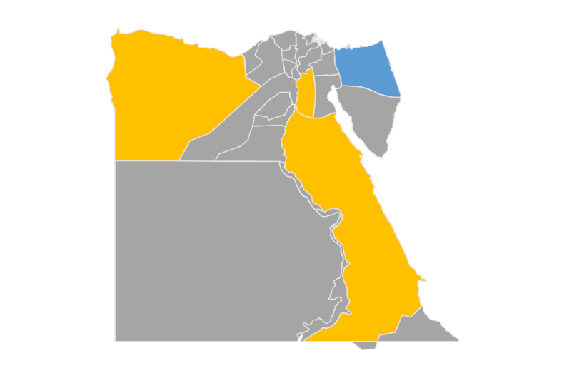 Download editable map of Egypt