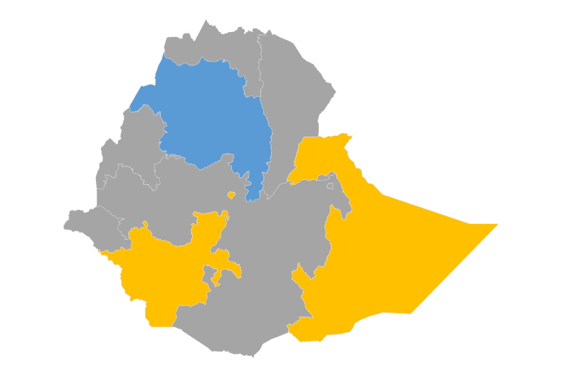 Download editable map of Ethiopia