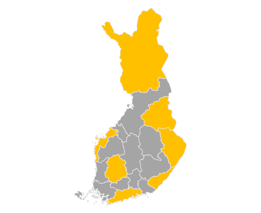Download editable map of Finland
