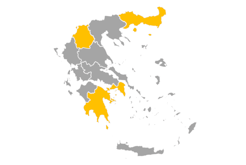 Download editable map of Greece