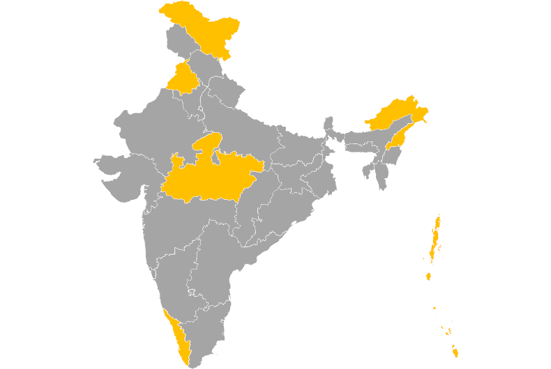 Download editable map of India