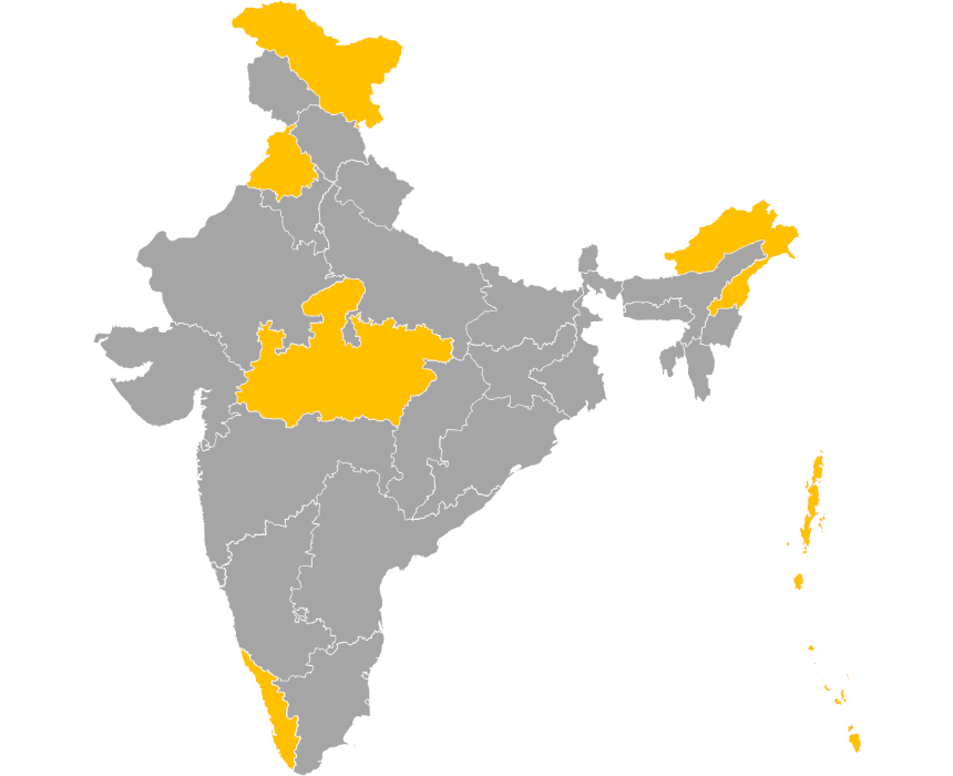 Download editable map of India