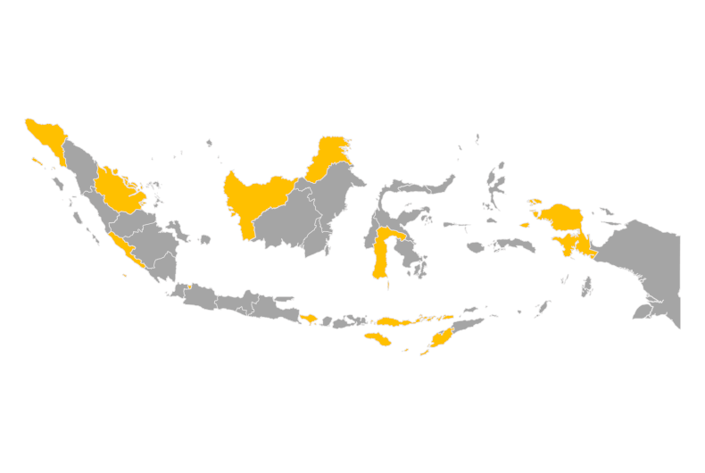 Download editable map of Indonesia