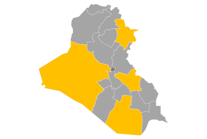 Download editable map of Iraq