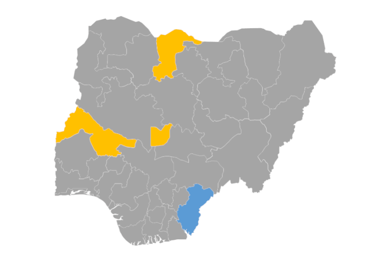 Download editable map of Nigeria
