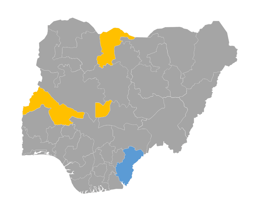Download editable map of Nigeria