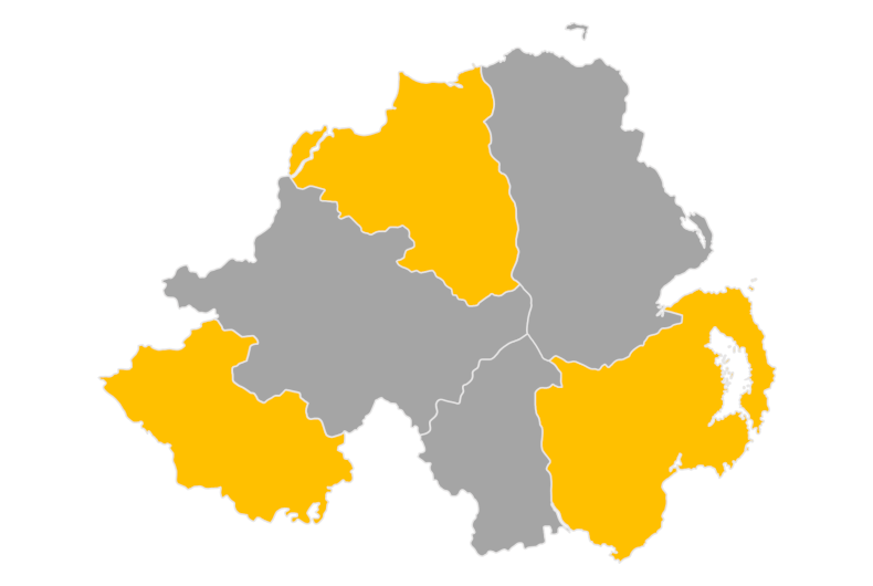 Download editable map of Northern Ireland