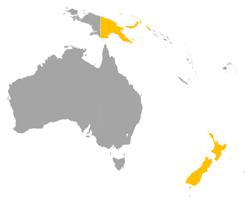 Download editable map of Oceania