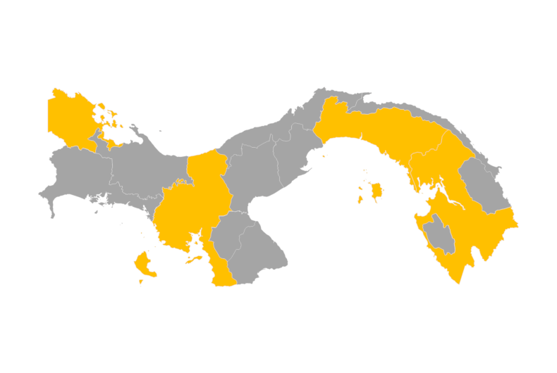 Download editable map of Panama