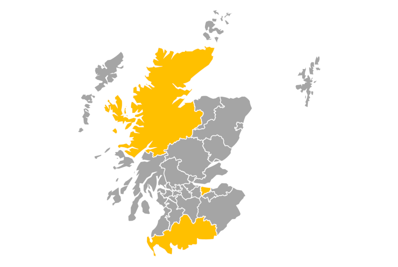Download editable map of Scotland