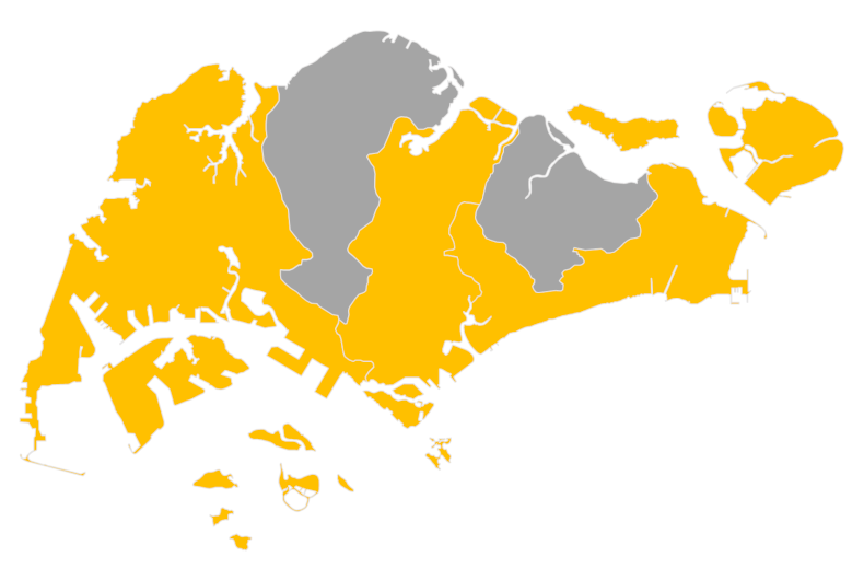 Download editable map of Singapore