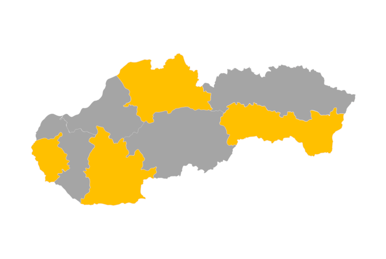 Download editable map of Slovakia