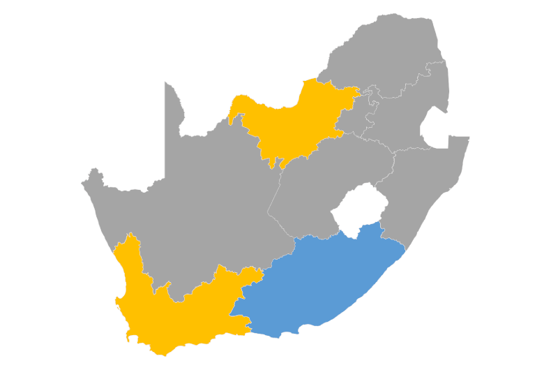 Download editable map of South Africa