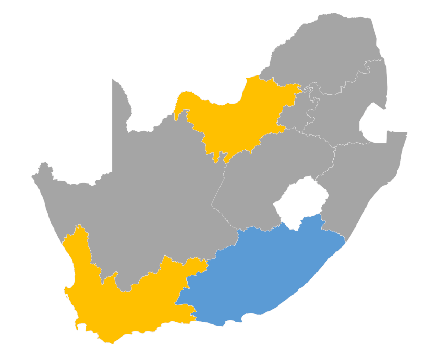 Download editable map of South Africa