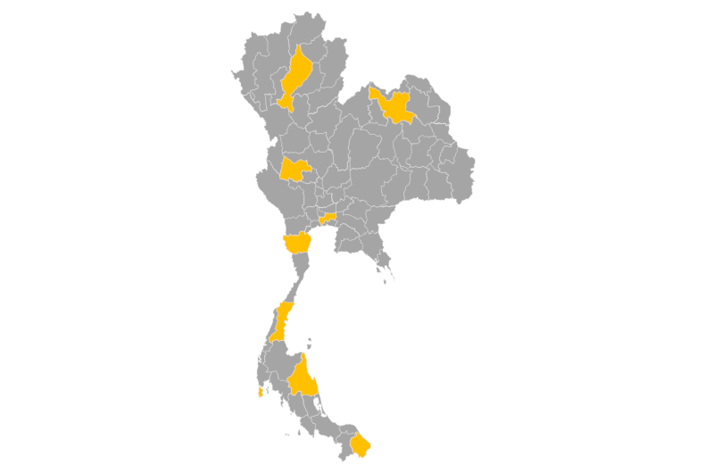 Download editable map of Thailand
