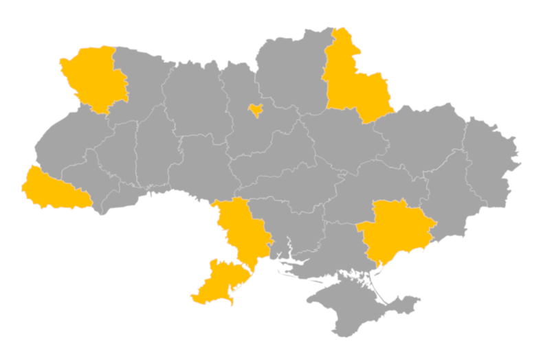 Download editable map of Ukraine
