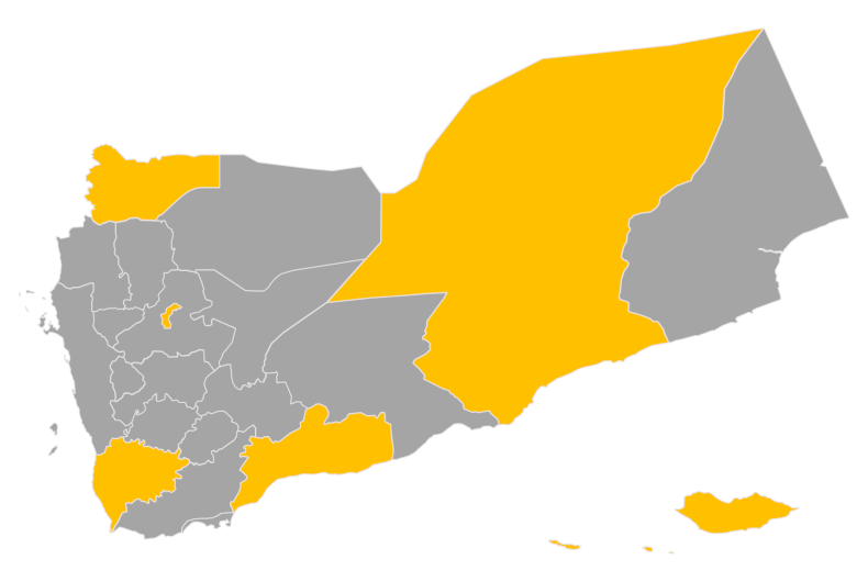Download editable map of Yemen